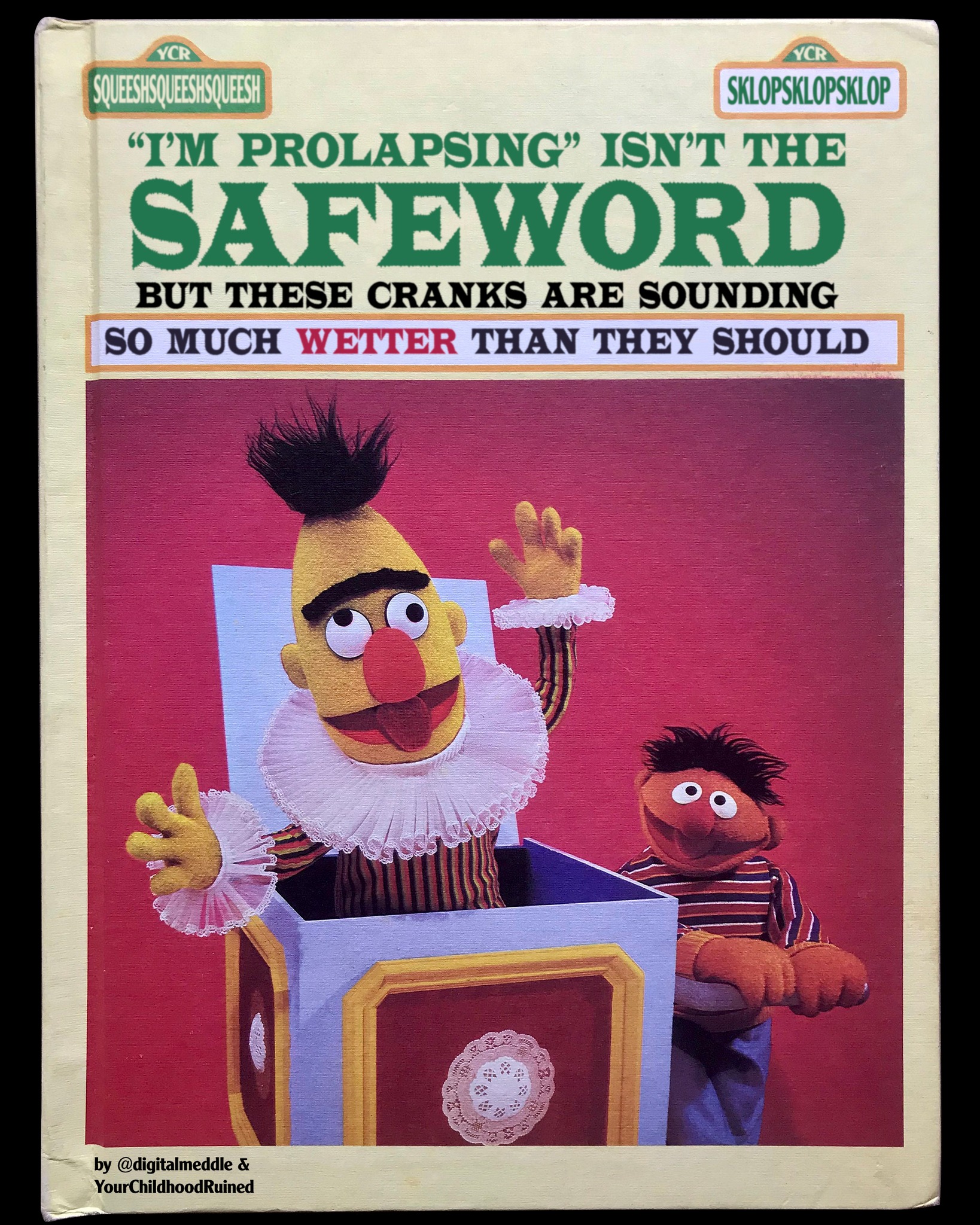 The meme is a picture of a character from the children's TV show Sesame Street, Elmo, in a situation that is opposite of his usual cheerful personality. The text "I'M NOT MAD, I JUST HAVE A LOT OF FEELINGS RIGHT NOW" appears above the character. The image is humorous because it takes a typical children's character and puts them in a situation that is usually associated with adults.